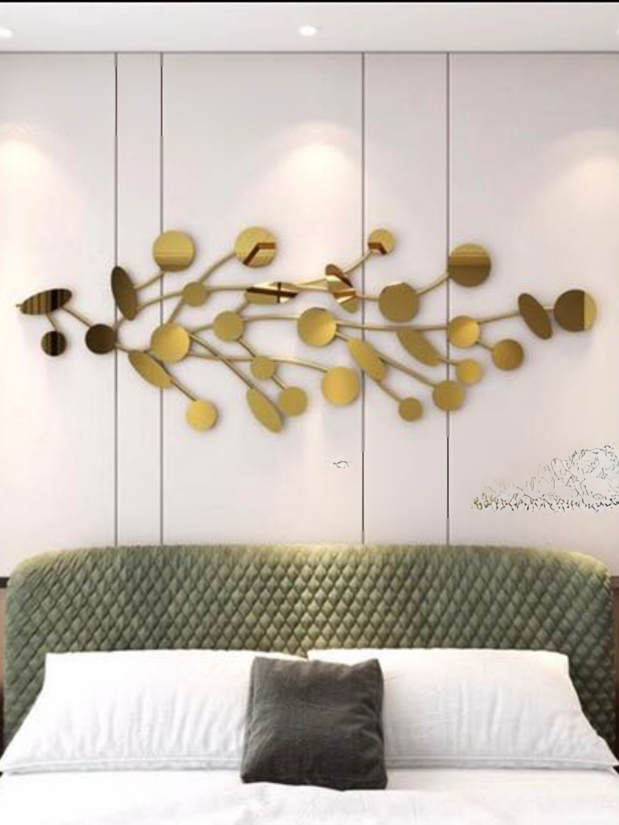 Metal Wall Art Gold Wall Decoration