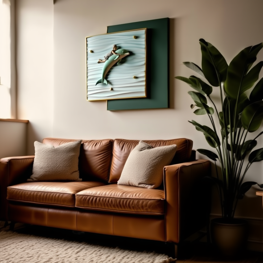 3D Imported Wall painting with metal framing