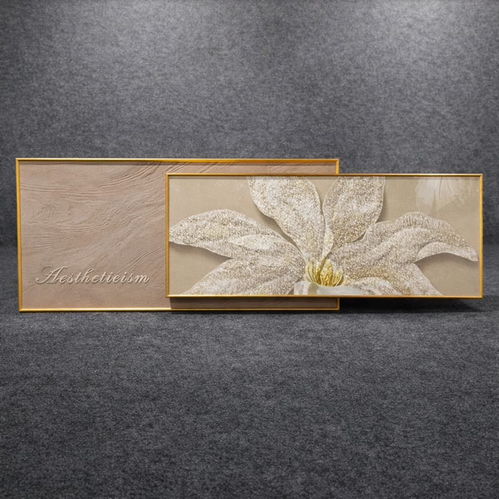Ivory Petal Luxe – Modern Wall Masterpiece