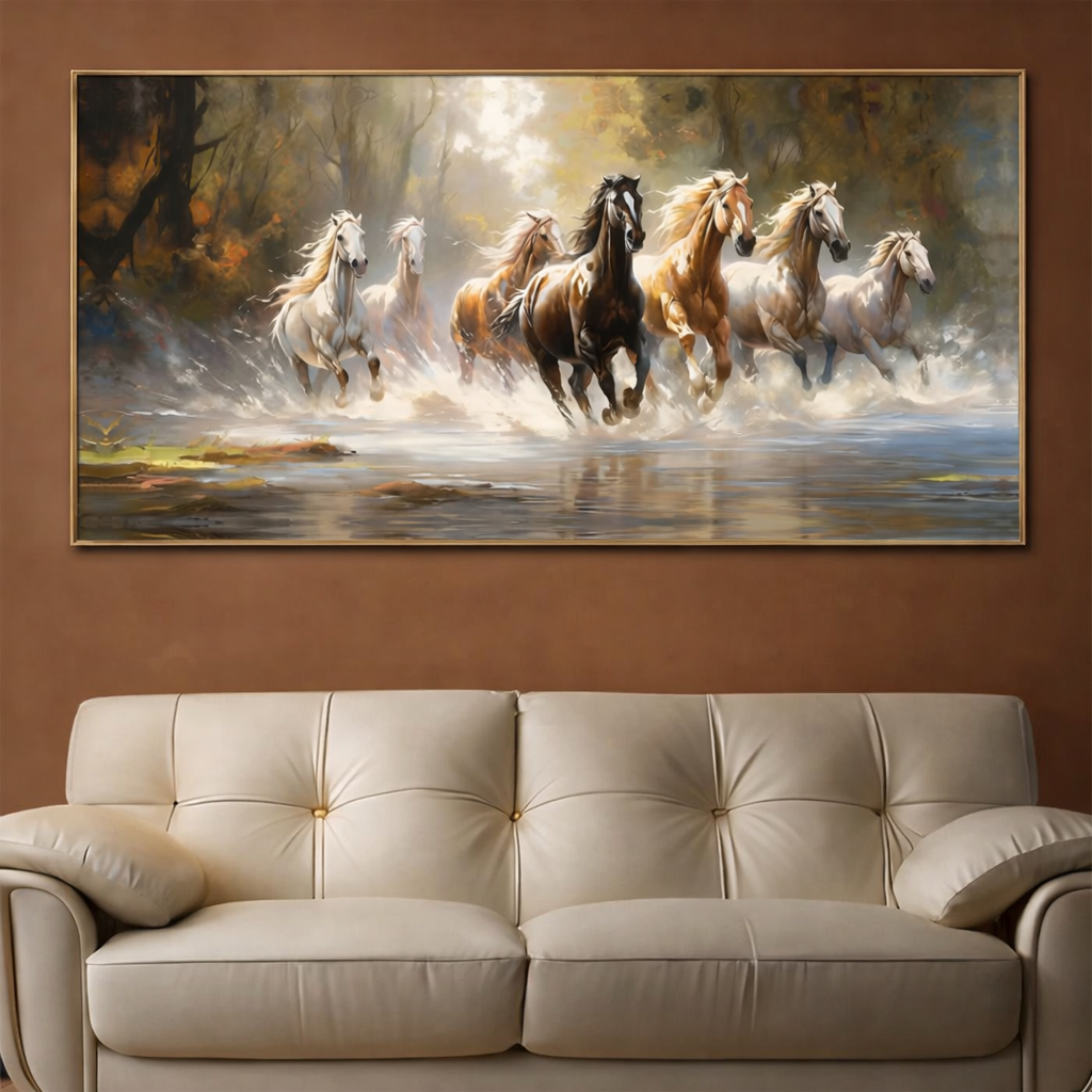 Forest Rush – Seven Horses Crystal Metal Frame