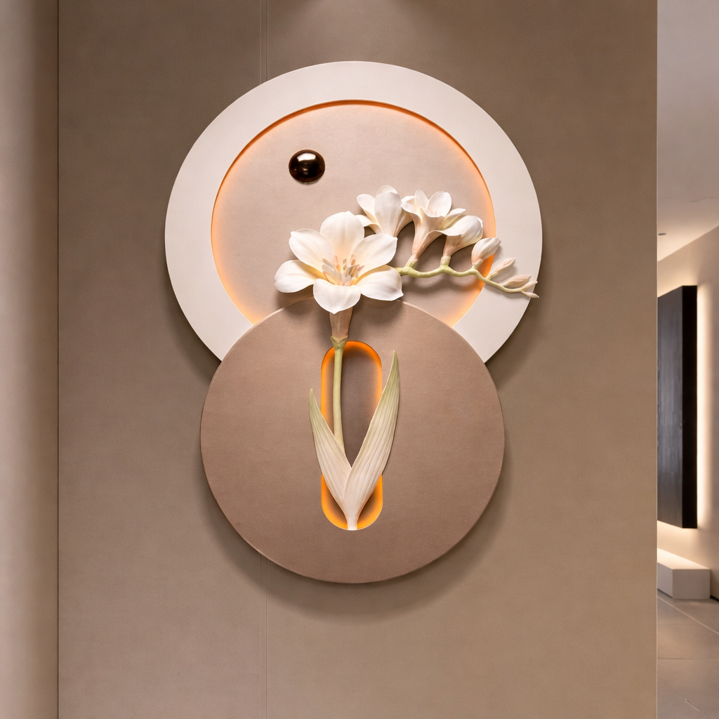 Luxury Orchid LED Wall Art Panel