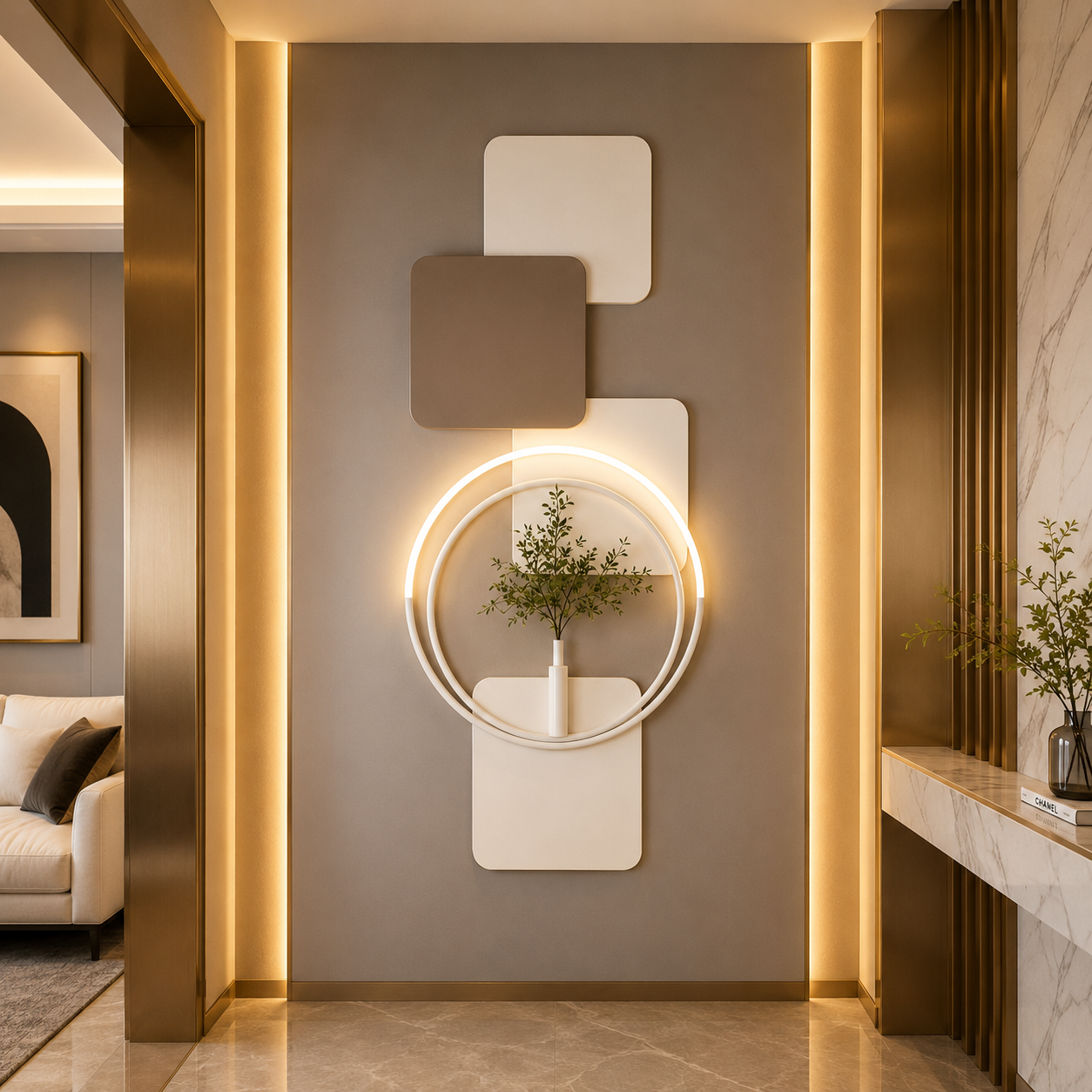 LED Metal Art Wall Decor