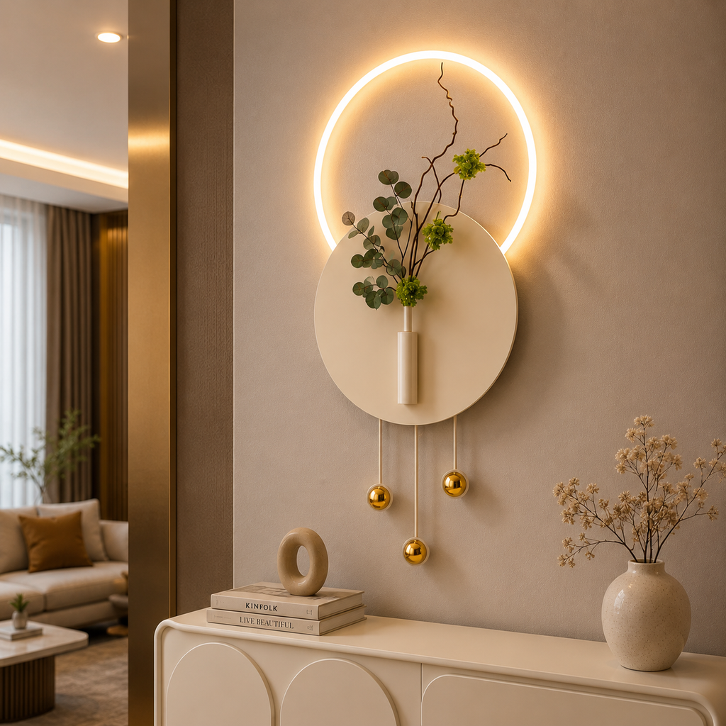 Halo Bloom LED Metal Art