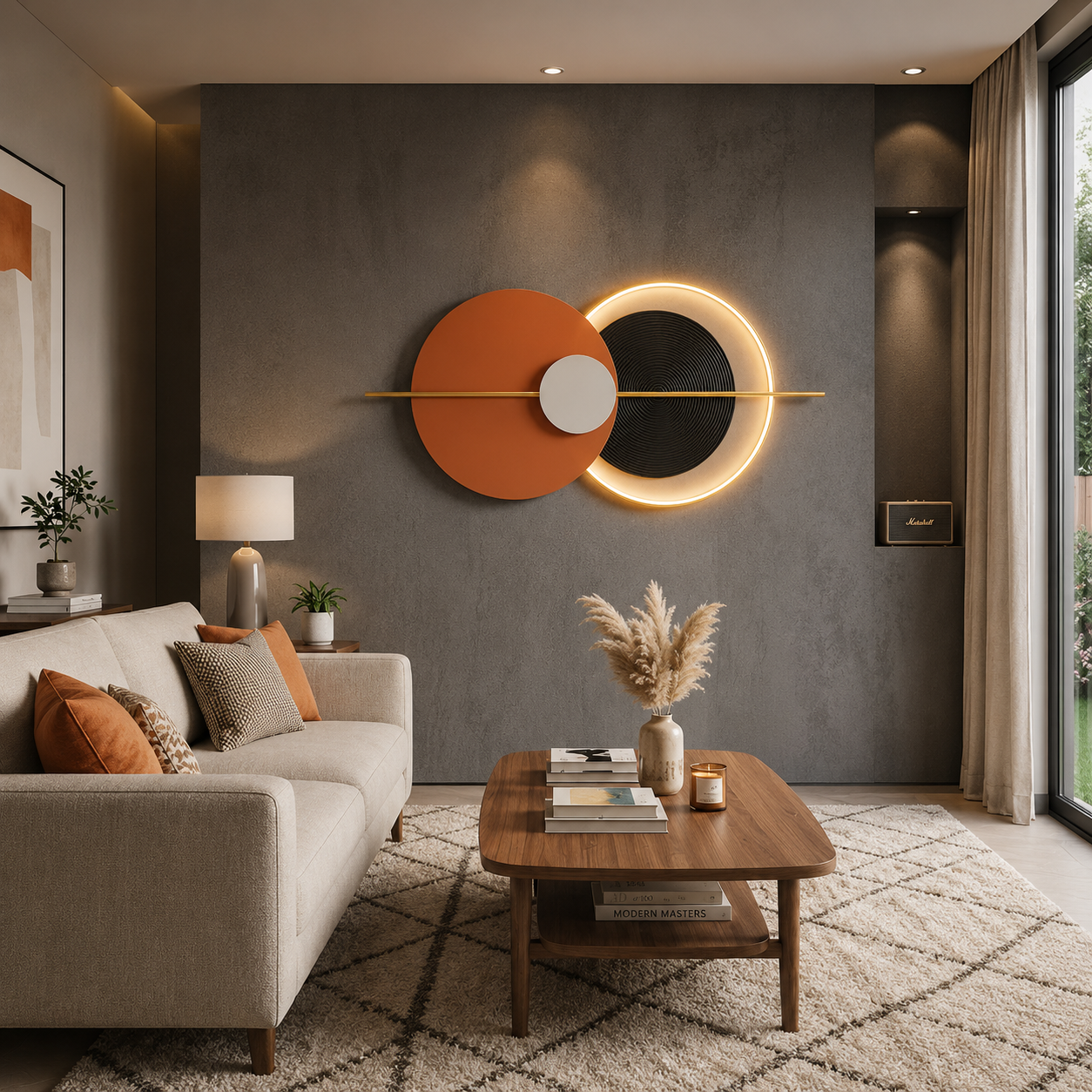 Terra Halo LED Metal Art