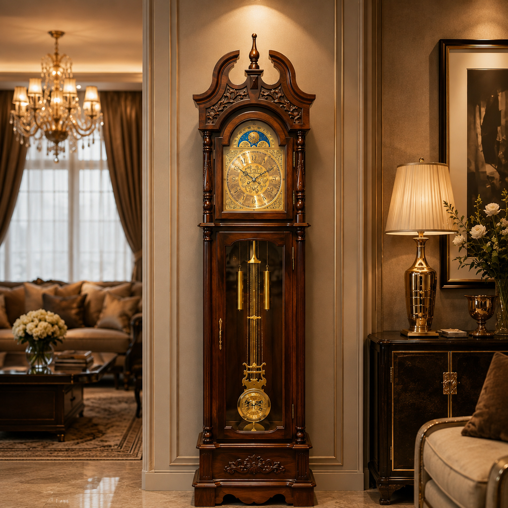 Classic Grandfather Tripod Clock