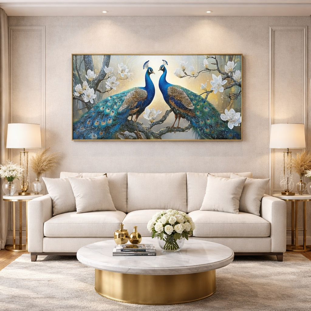 Royal Crystal Peacock – Metal Frame Edition