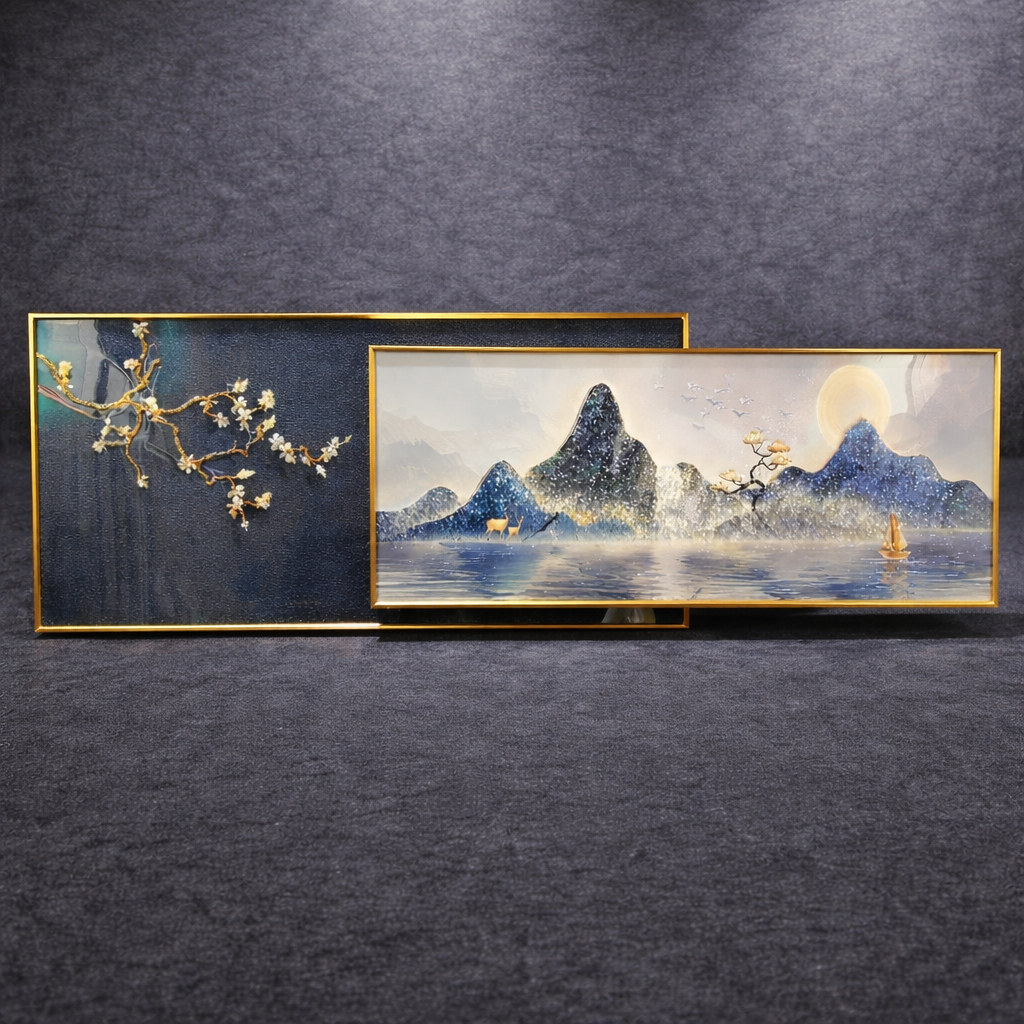 Celestial Horizon – Double Metal Frame Crystal Art