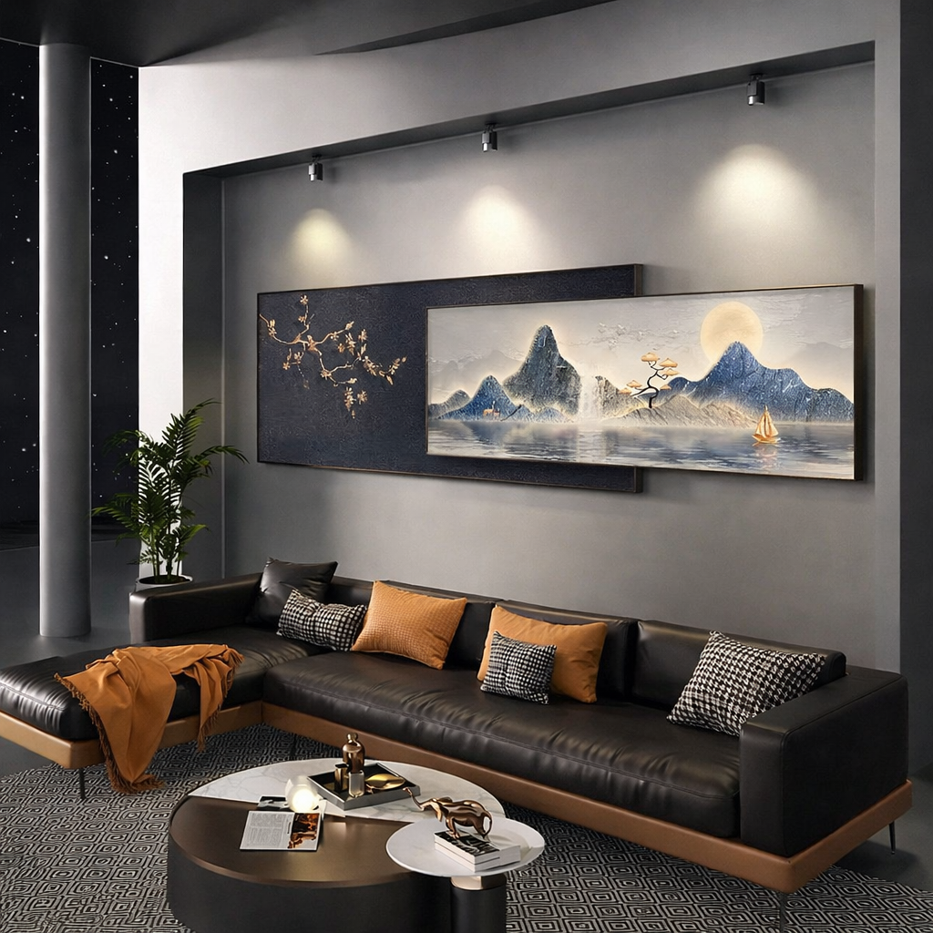 Celestial Horizon – Double Metal Frame Crystal Art