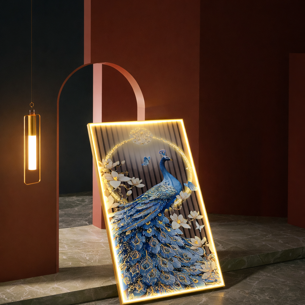 Celestial Peacock – Luxury Wall Art