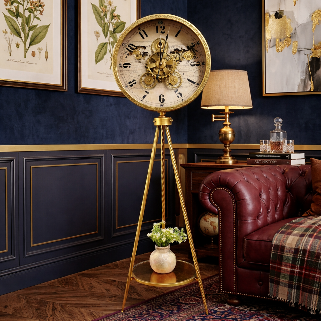 Imperial Gold Tripod Clock