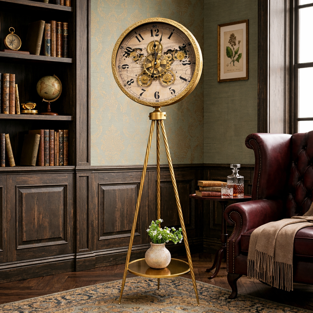 Imperial Gold Tripod Clock