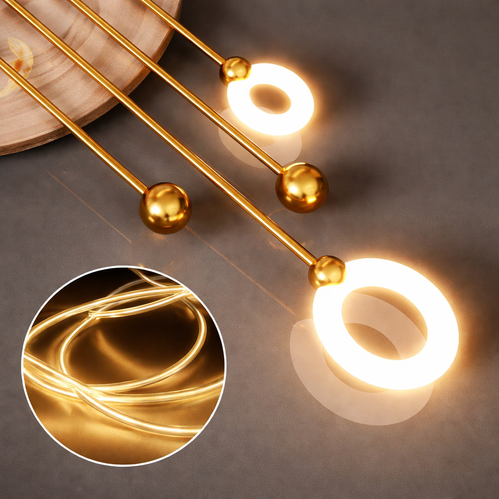 3D Crystal wall decor with LED lights