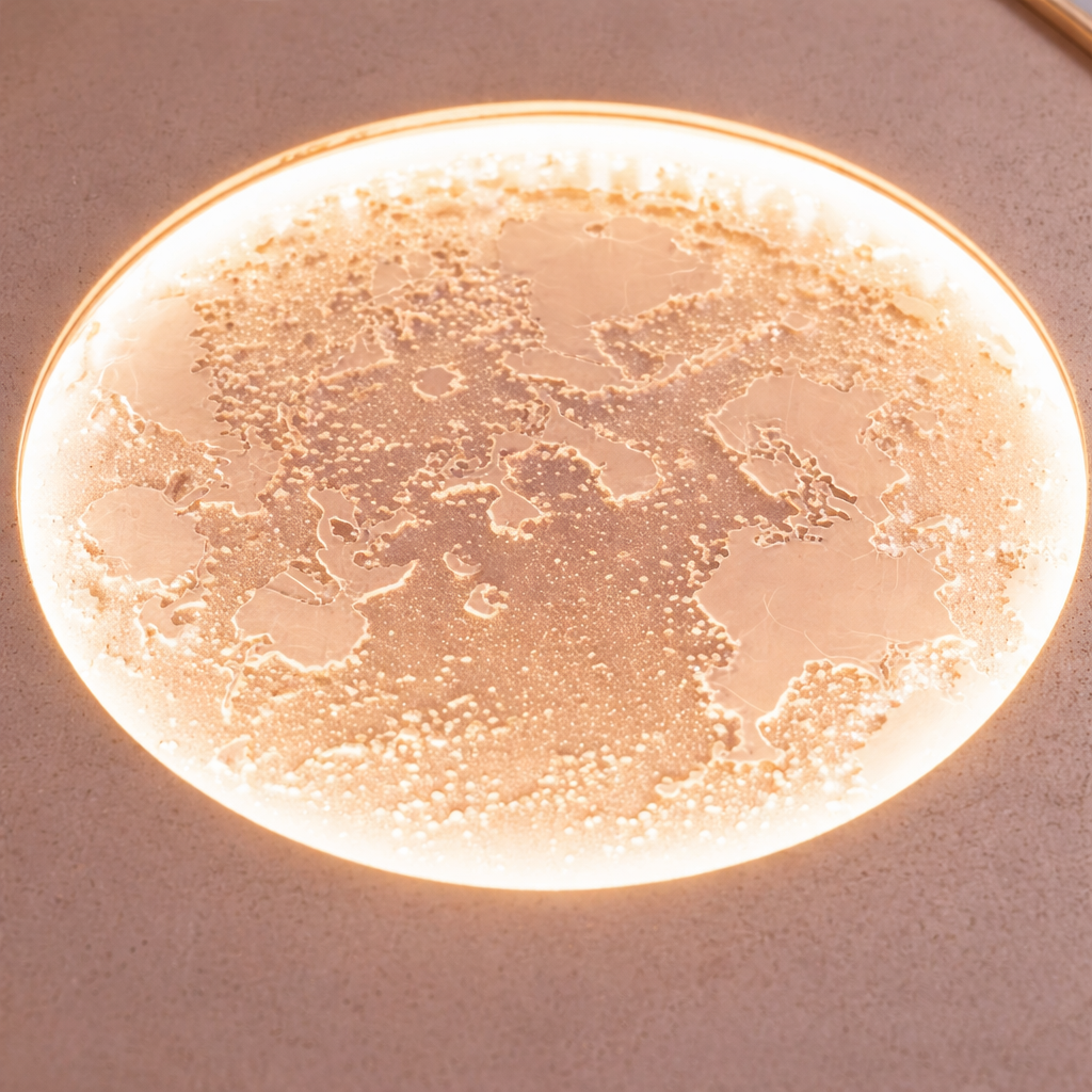 3D Floral Wall Art Panel with LED Moon Light