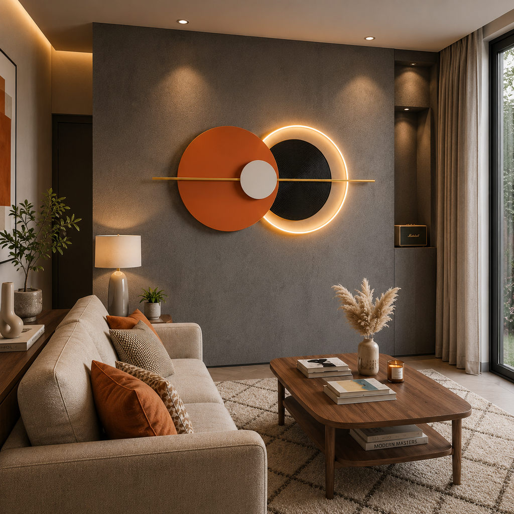 Terra Halo LED Metal Art