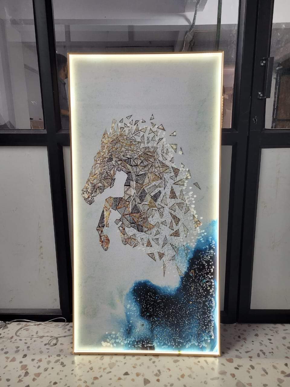 LED Crystal Wall Painting - Geometric Gallop