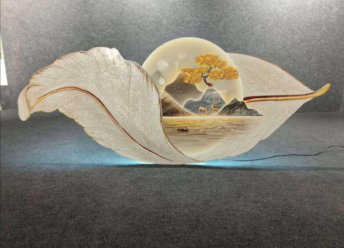 LED Crystal Paintings Illuminated Decorative Wall Art Panel