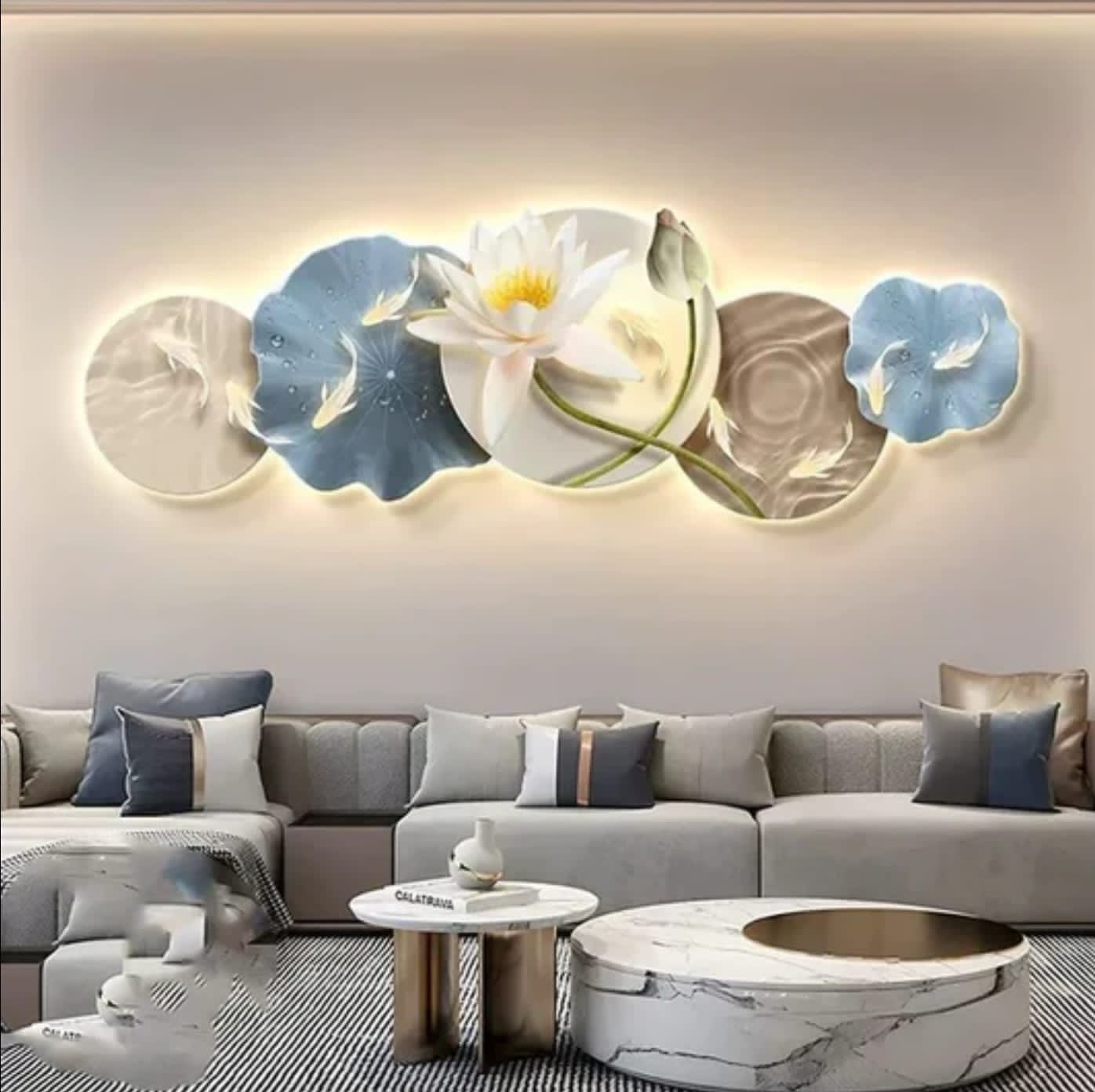 LED Crystal Painting - Lotus Serenity