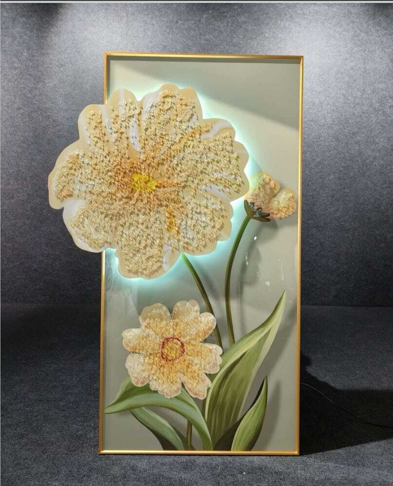 LED Crystal Paintings Gentle Bloom LED Crystal Accent Paintings