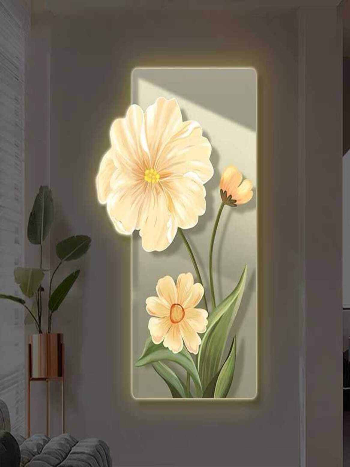LED Crystal Paintings Gentle Bloom LED Crystal Accent Paintings