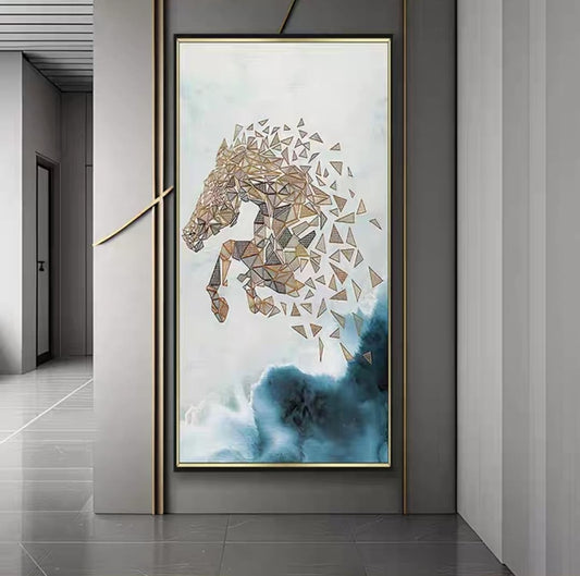 LED Crystal Wall Painting - Geometric Gallop
