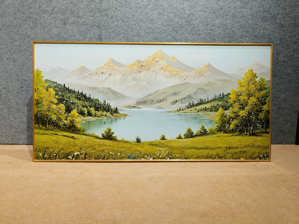 Tranquil Peaks - Crystal Painting