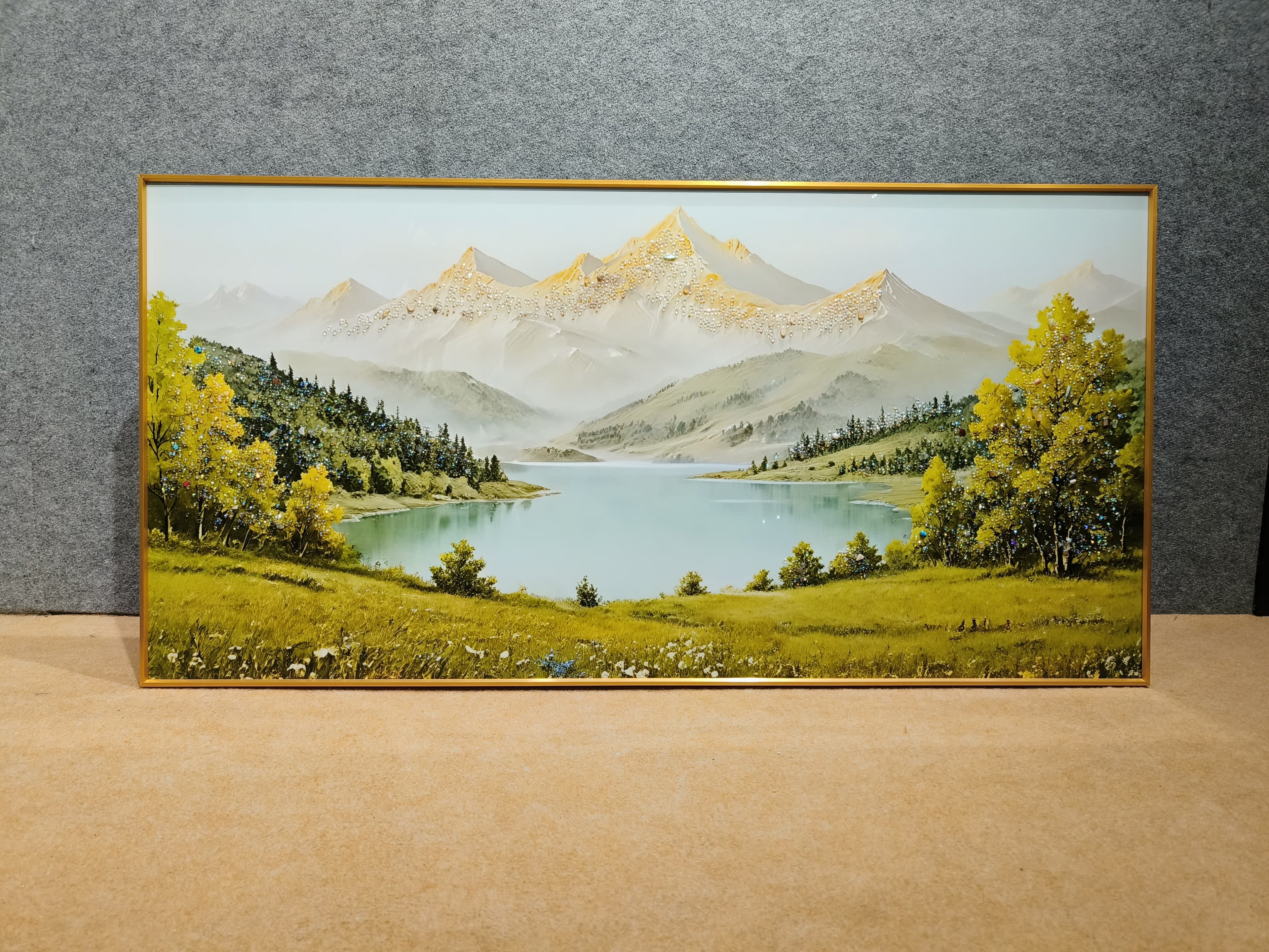 Tranquil Peaks - Crystal Painting