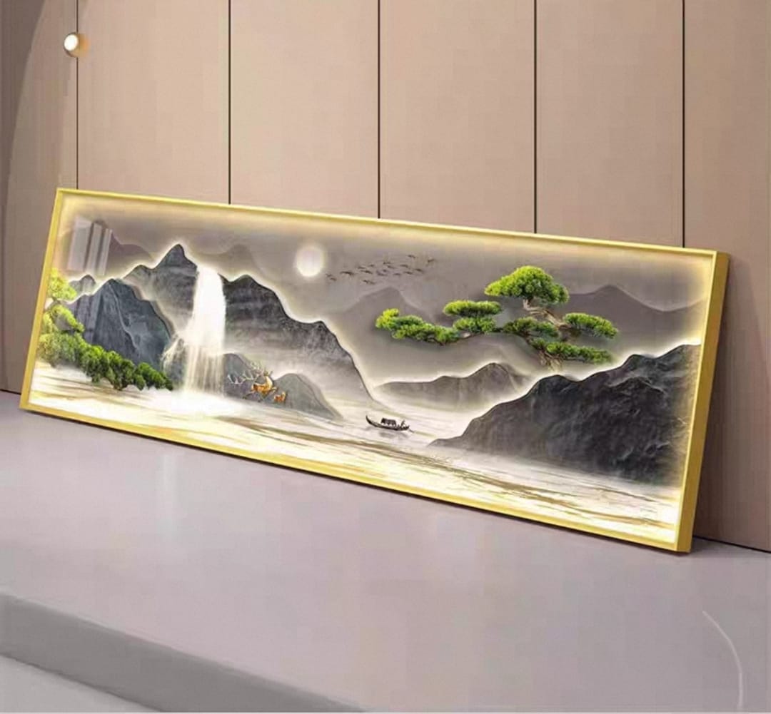 LED Crystal Wall Painting - Twilight Serenity