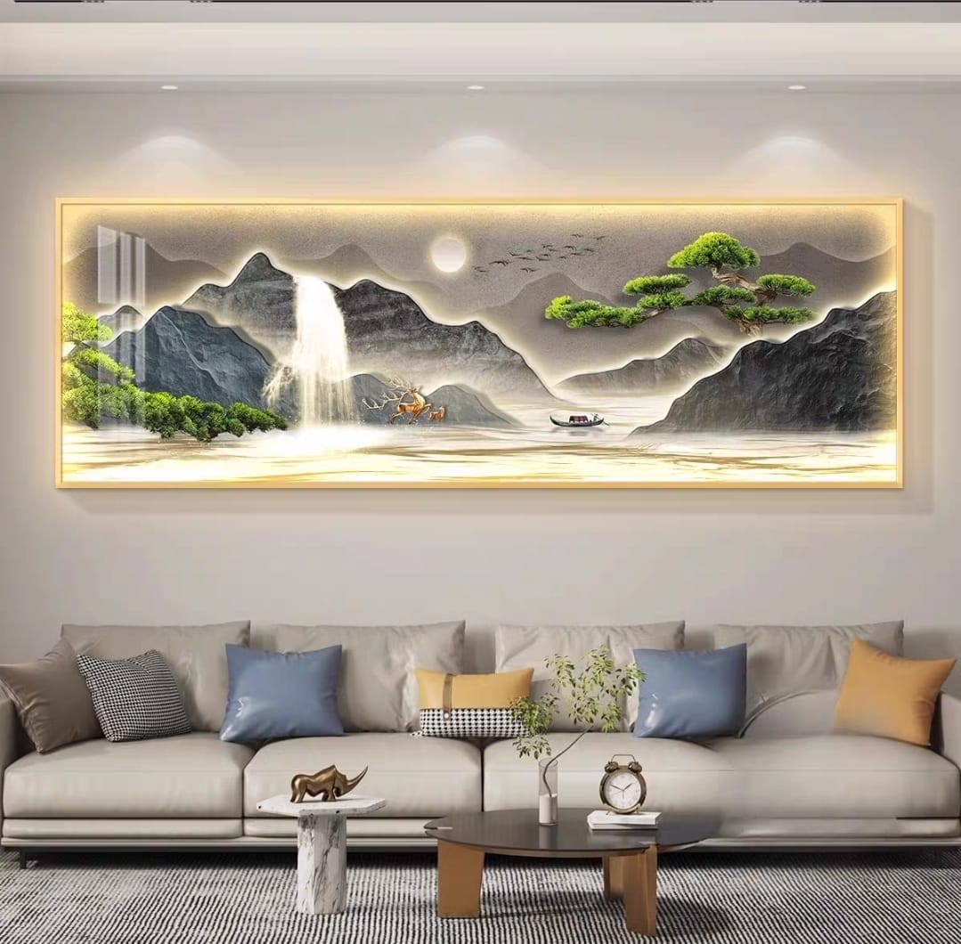 LED Crystal Wall Painting - Twilight Serenity