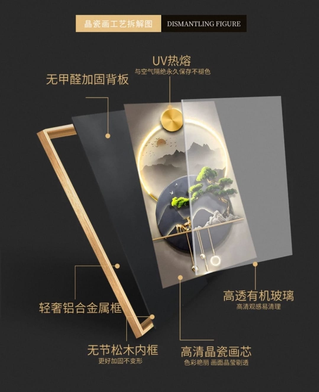 LED Crystal Wall Painting - Royal Bloom