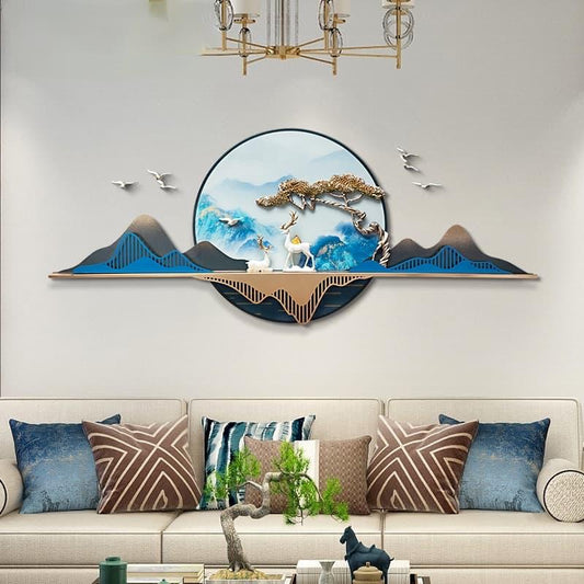The Blue Horizon – 3D Resin Wall Decor