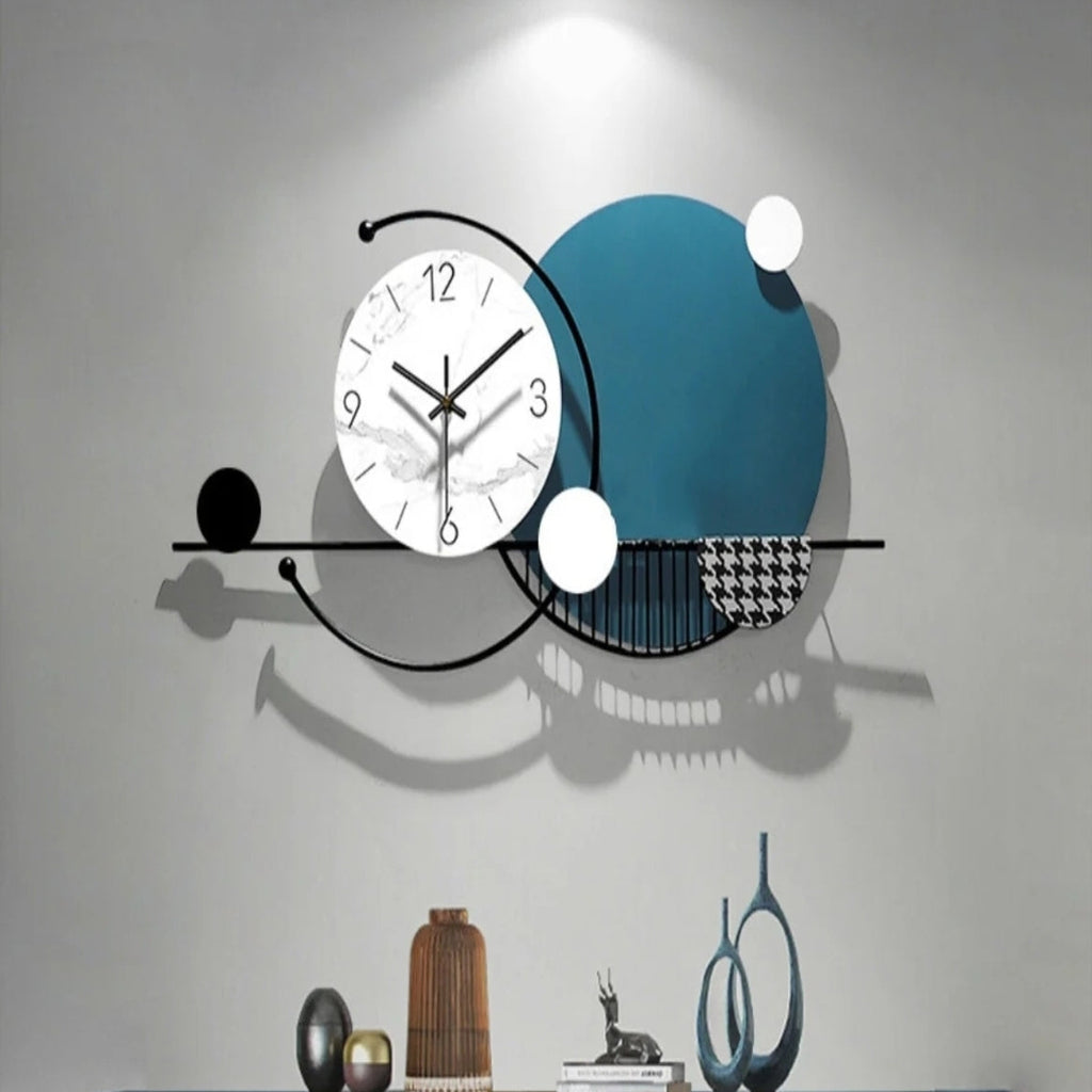 Metal Wall Clocks Modern Abstract Geometric Wall Clock