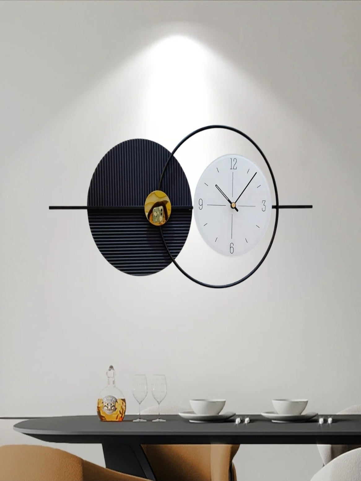 Metal Wall Clocks Modern Abstract Geometric Clocks