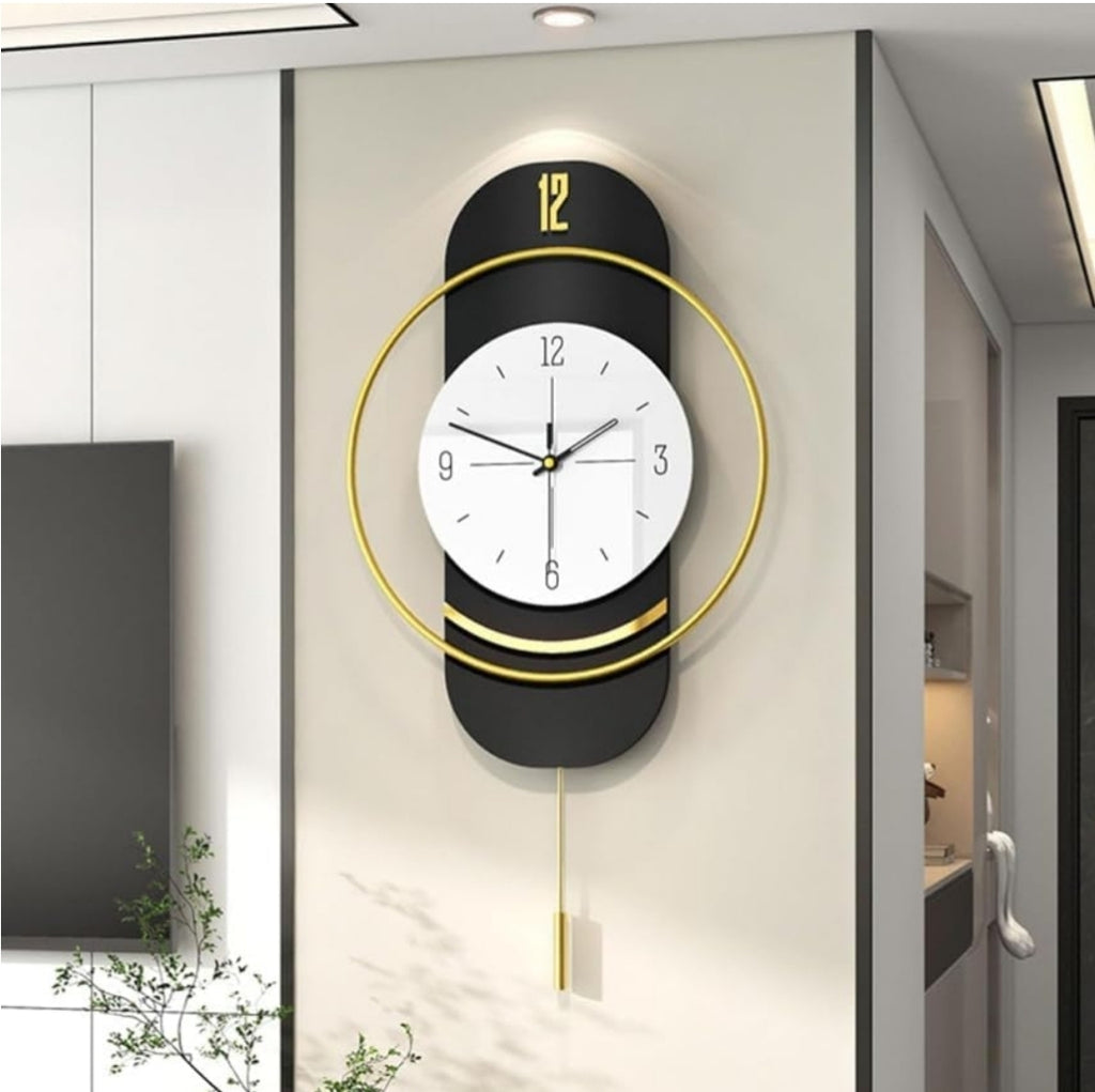 Metal Wall Clocks Black Classical Decorative Iron Home Decorative Clocks