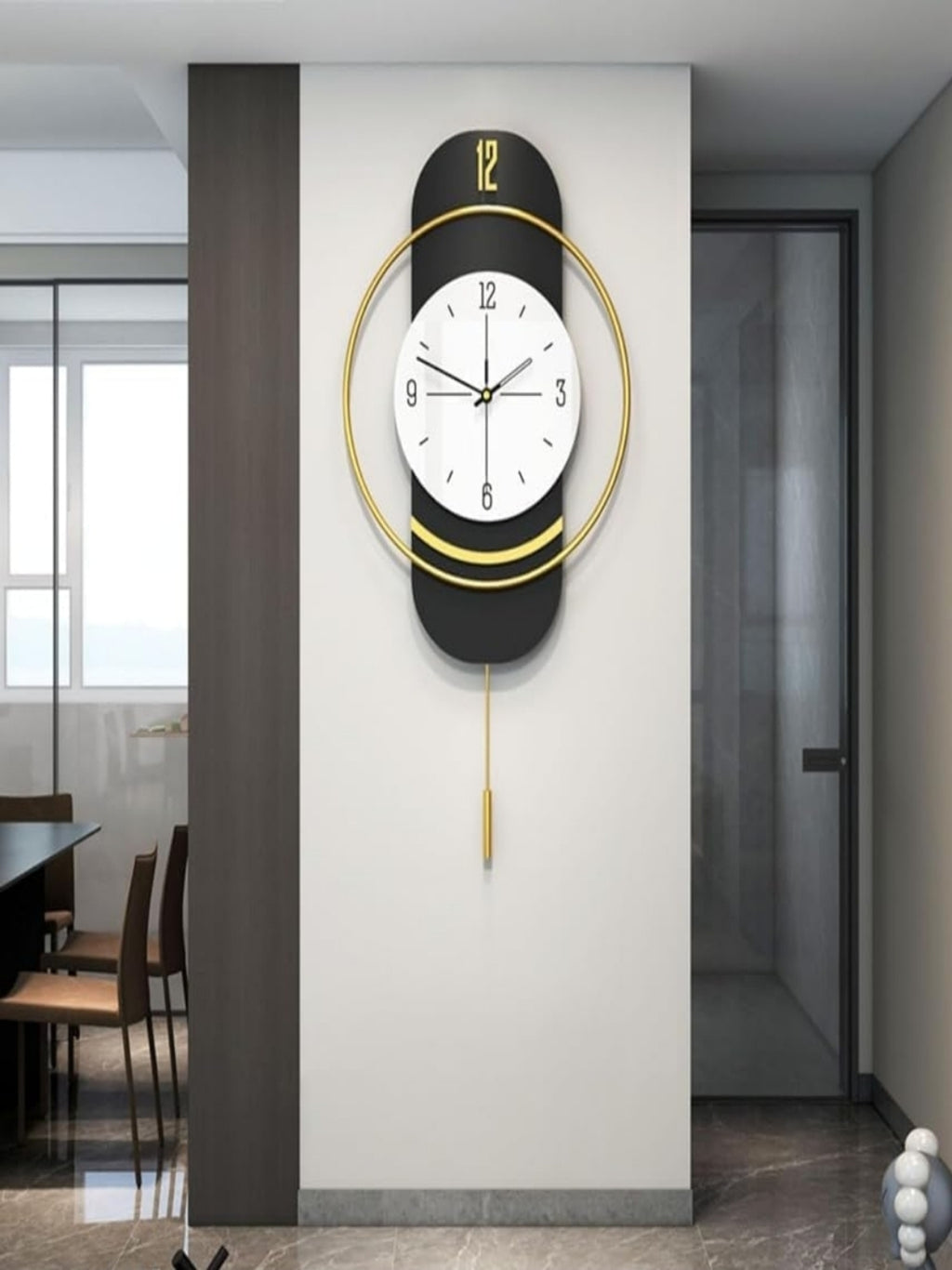 Metal Wall Clocks Black Classical Decorative Iron Home Decorative Clocks
