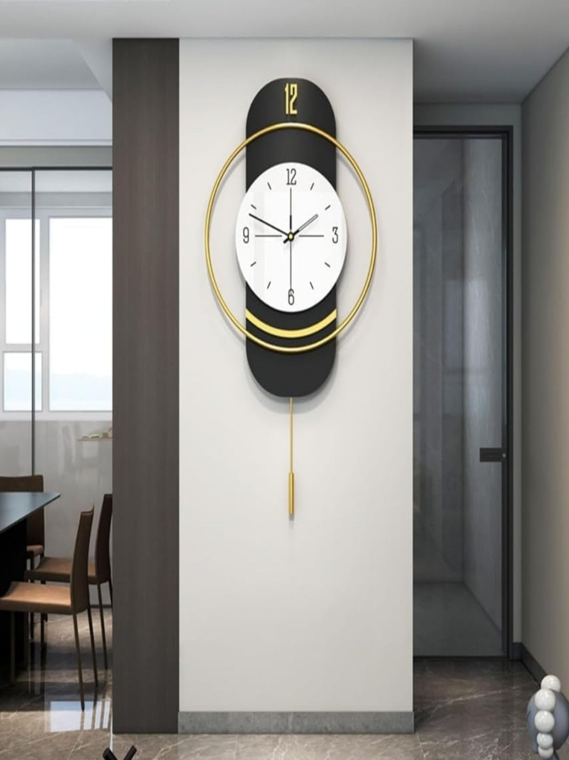 Metal Wall Clocks Black Classical Decorative Iron Home Decorative Clocks