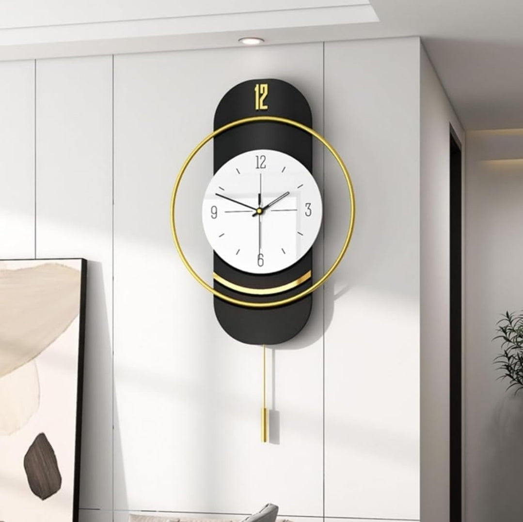 Metal Wall Clocks Black Classical Decorative Iron Home Decorative Clocks