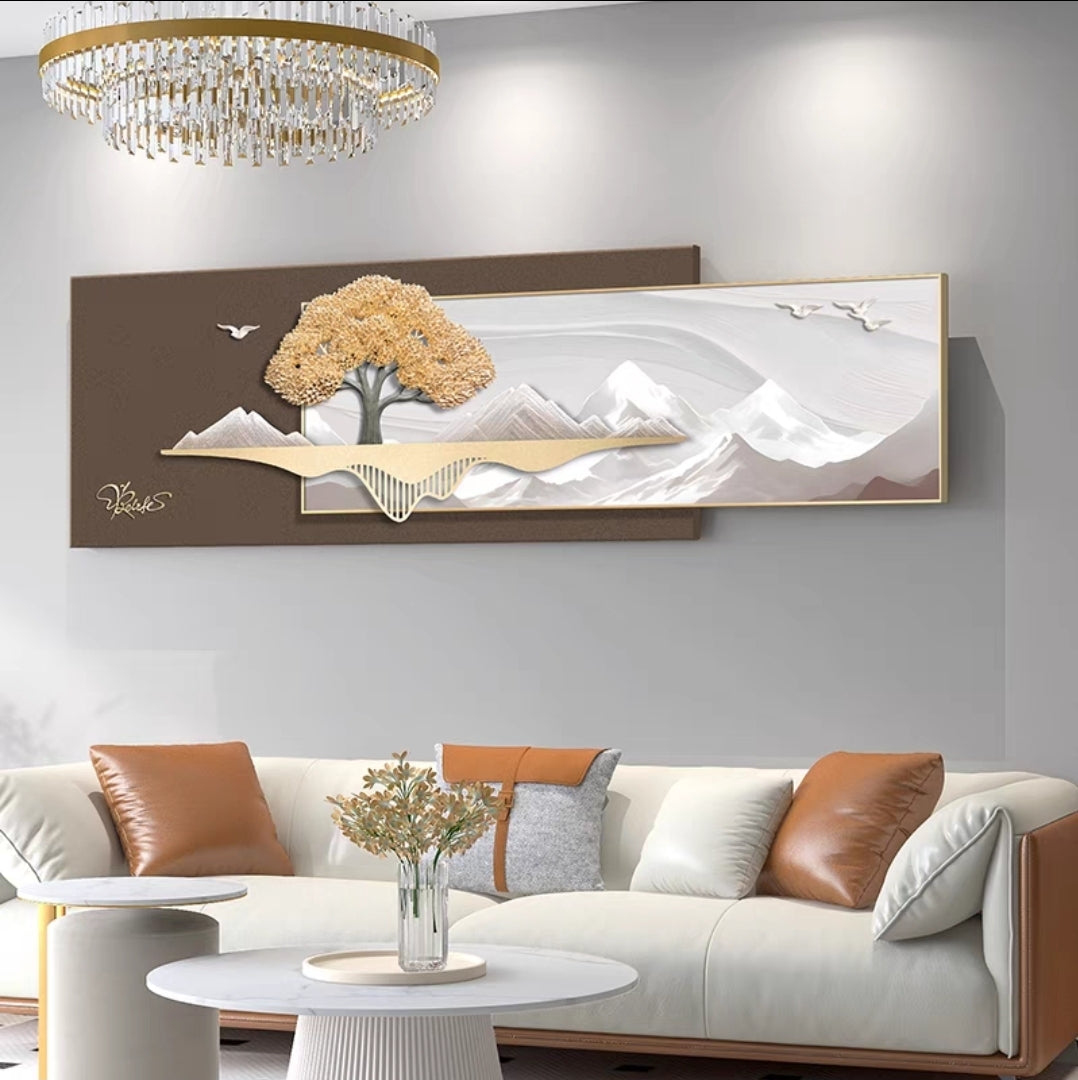 The Tranquil Peaks – 3D Resin Wall Decor