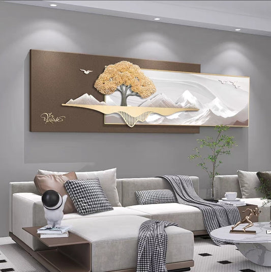 The Tranquil Peaks – 3D Resin Wall Decor
