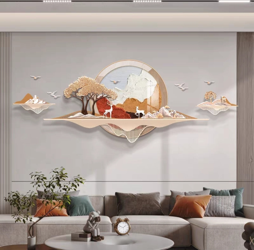 The Majestic Harmony – 3D Resin Wall Decor