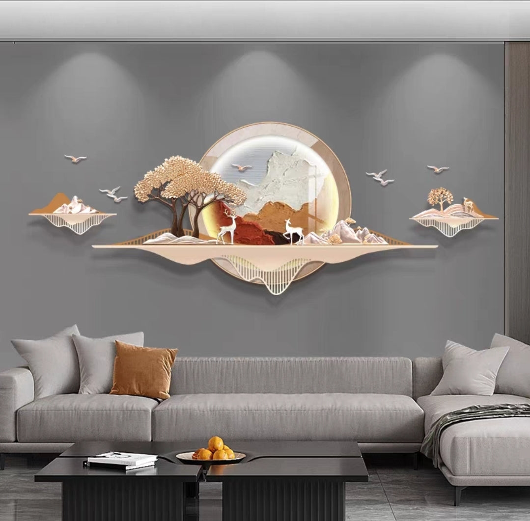 The Majestic Harmony – 3D Resin Wall Decor