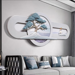 The Tranquil Pine & Deer – 3D Resin Wall Decor