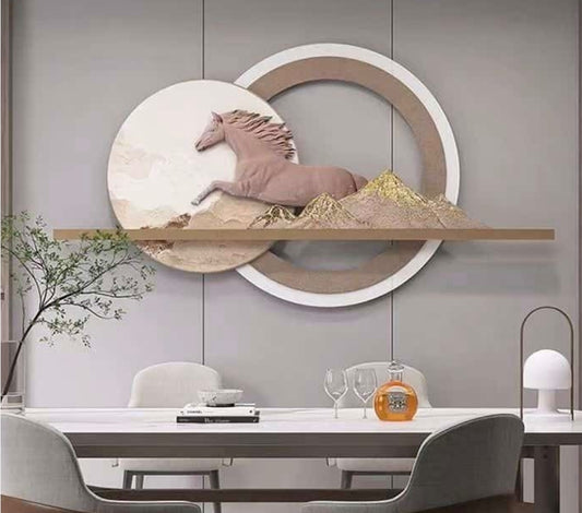Majestic Ascent Horse – 3D Resin Wall Decor