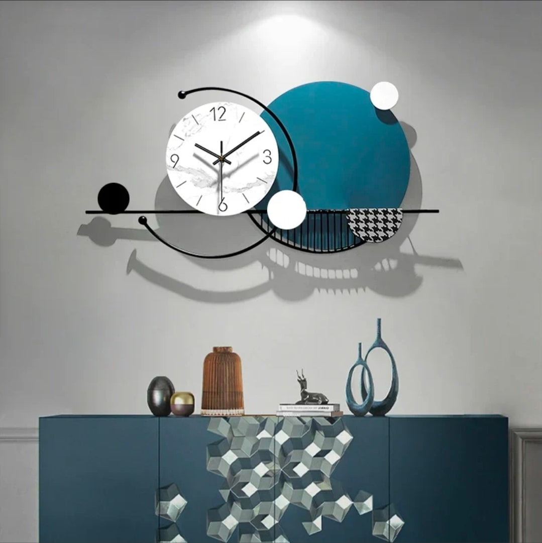 Metal Wall Clocks Modern Abstract Geometric Wall Clock