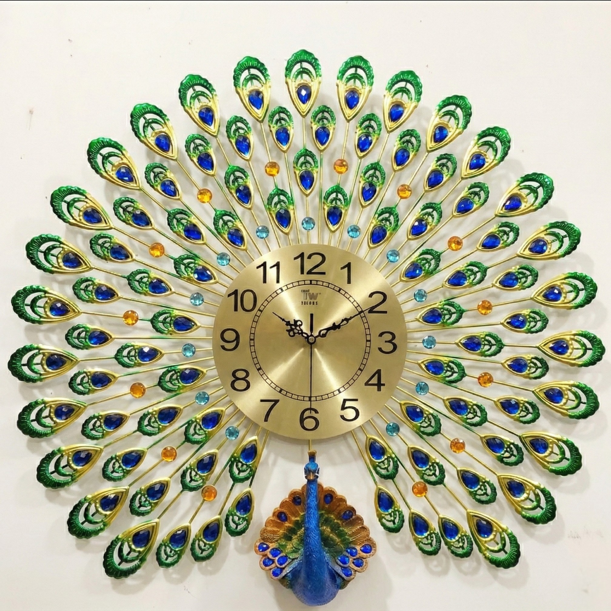 Peacock wall clocks