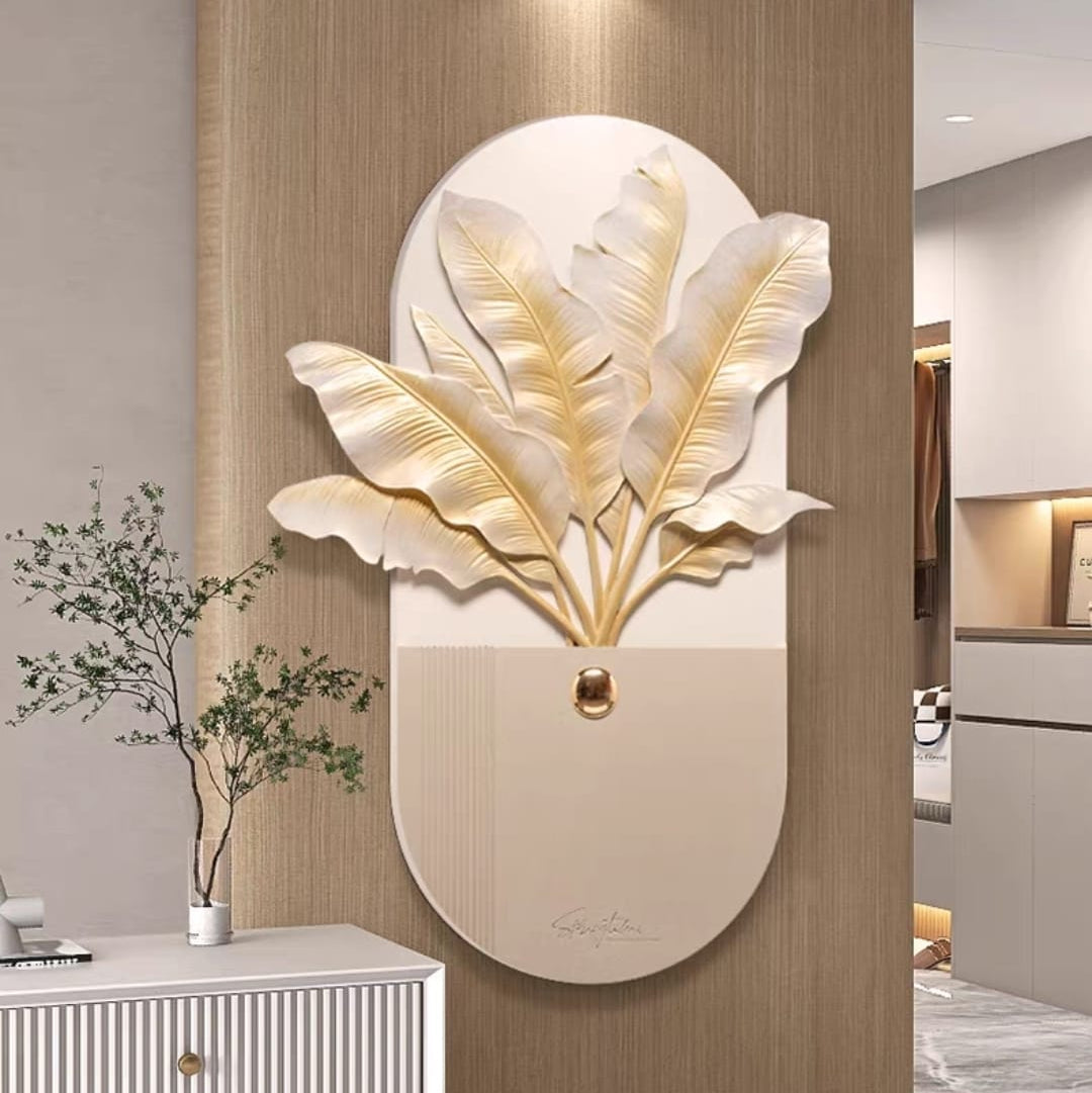 Golden Leaves 3D Wall Art