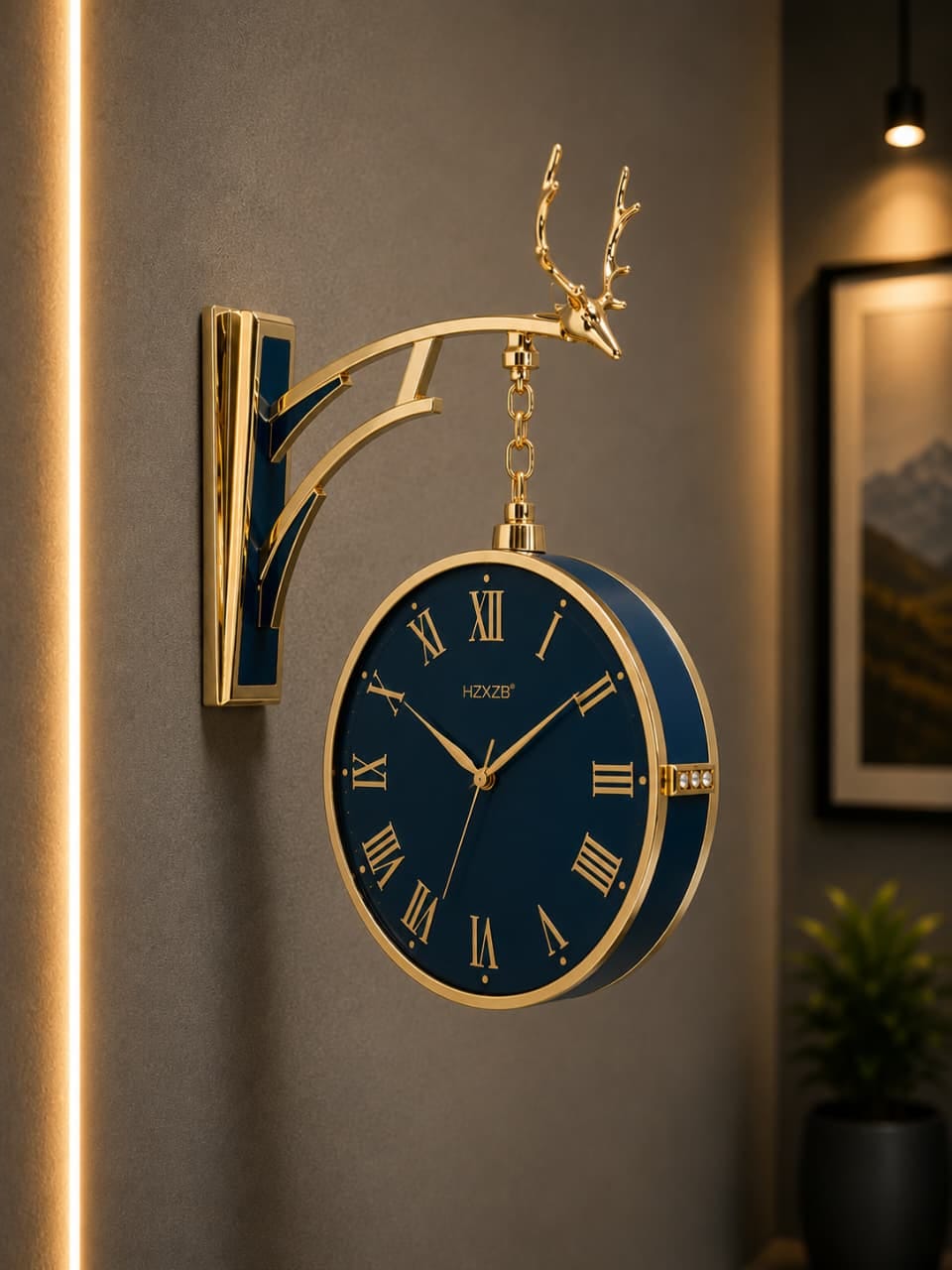 Imperial Deer Bracket Clock