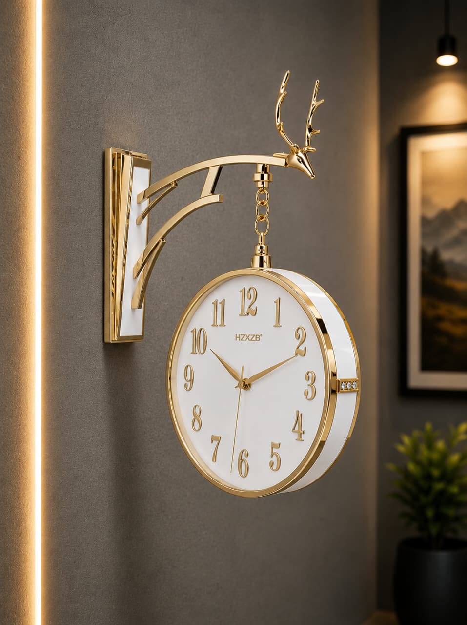 Imperial Deer Bracket Clock