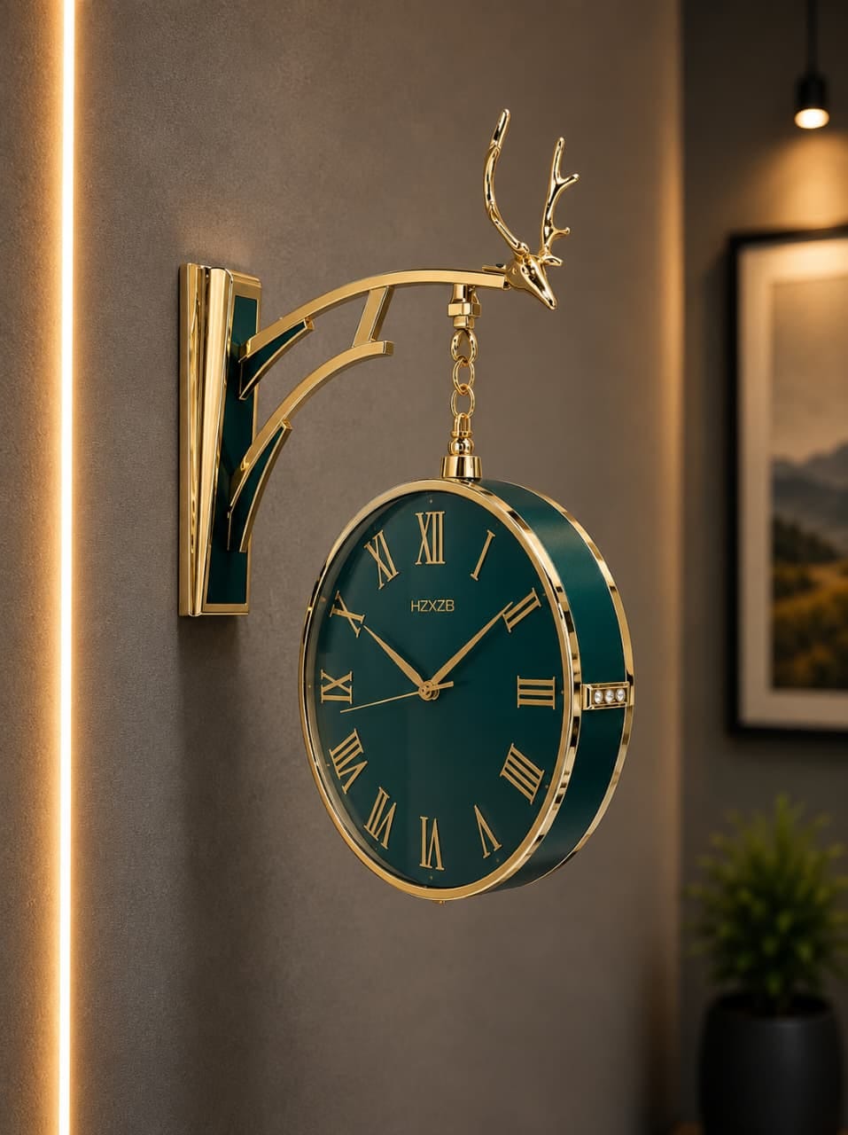 Imperial Deer Bracket Clock
