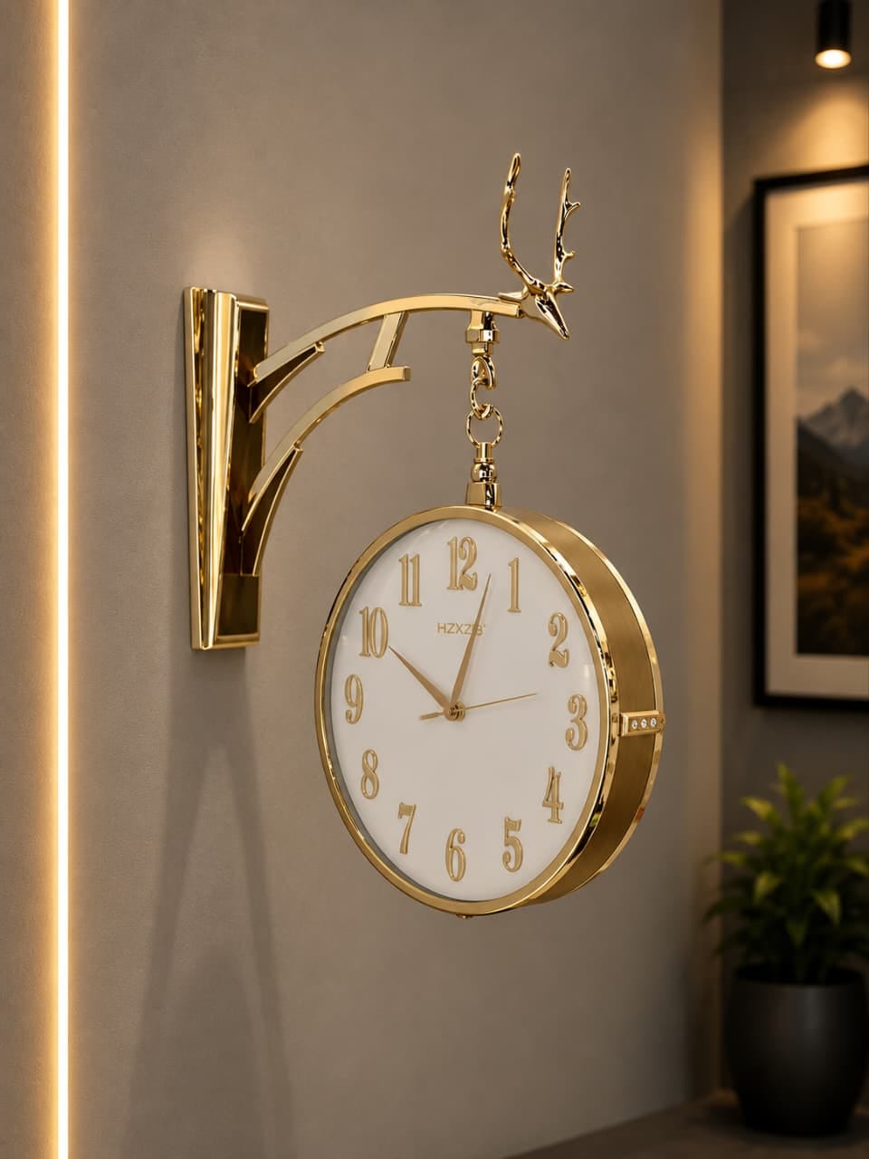 Imperial Deer Bracket Clock