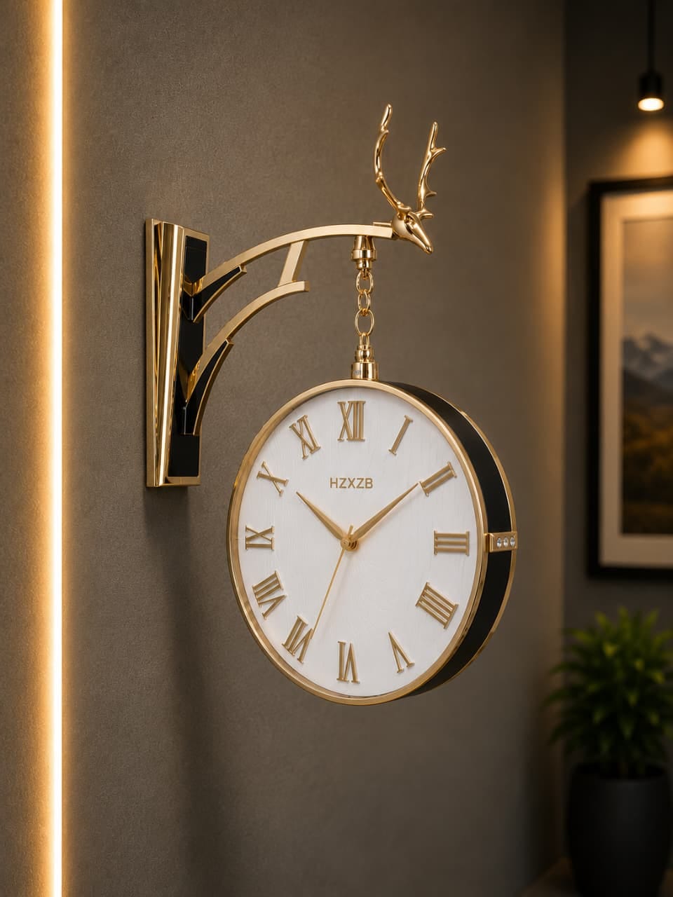 Imperial Deer Bracket Clock